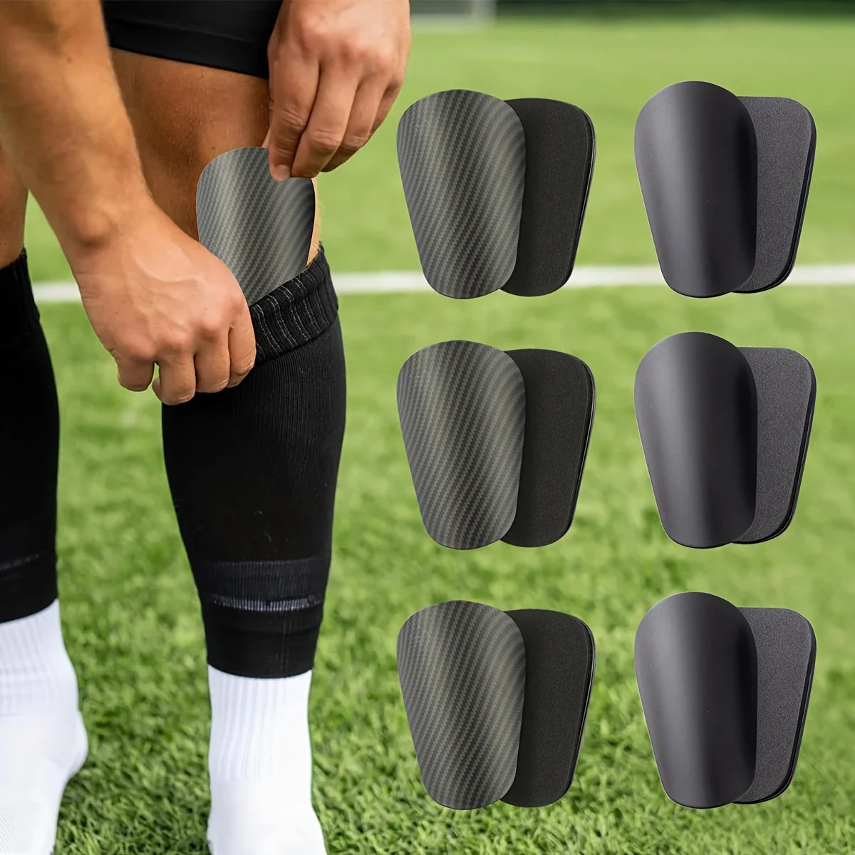 Men's Football Professional Protective Board Football Leg Board Competition Training Sports Protective Equipment Calf Protection