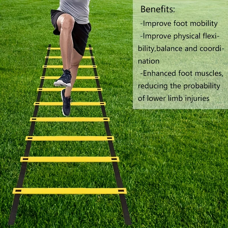 1 set Detachable Speed Agility Training Ladder for Football, Portable Sports Equipment with Improved Mobility and Coordination